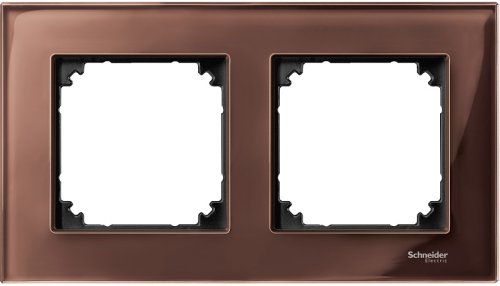 Рамка универсальная Schneider Electric Merten M-Elegance 2-м. стекло махагон  картинка